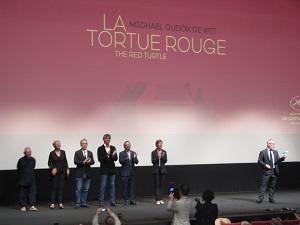 Tortue rouge red turtle Cannes film premiere Michael Dudok De Wit