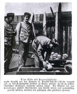 Koloniale Postkarte von 1907: &quot;Meine Kriegserlebnisse in Deutsch-Südwest-Afrika&quot;