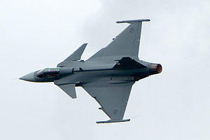 Schwedische JAS 39 „Gripen“ auf der ILA 2010