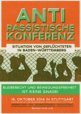 Antirassistische Konferenz zur Situation von Geflüchteten in Baden-Württemberg 