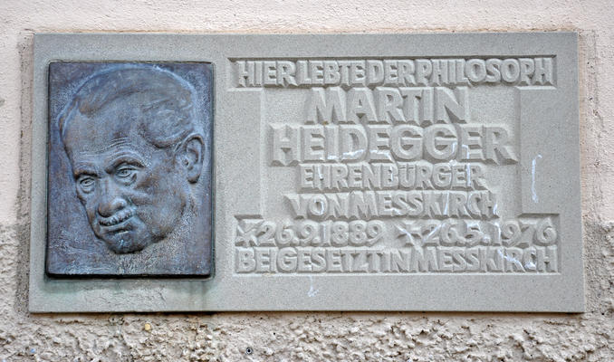 Messkirch Tafel am Heidegger-Haus