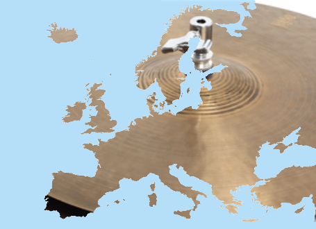 Europa als Hi-Hat eines Schlagzeugs
