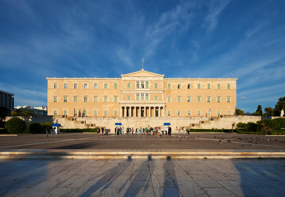 Syntagmaplatz und Parlament in Athen