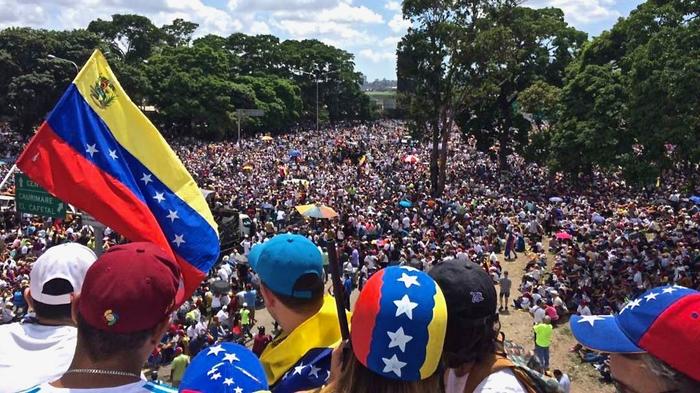 We Are Million Protestmarsch in Venezuela