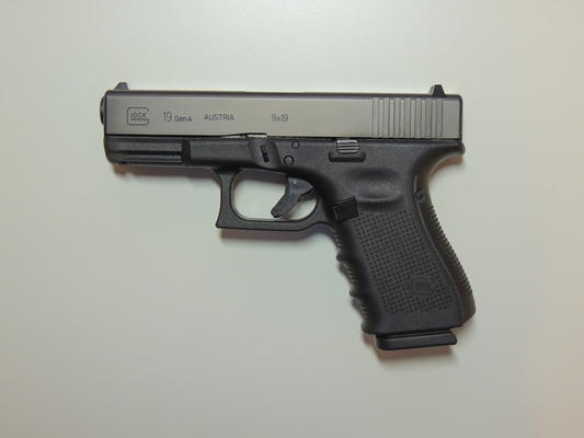 Eine Handwaffe Typ Glock 19