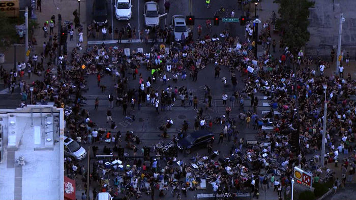 Blockade einer Kreuzung in St. Louis