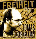 Plakat für die Freilassung von Tomas Elgorriaga Kunze
