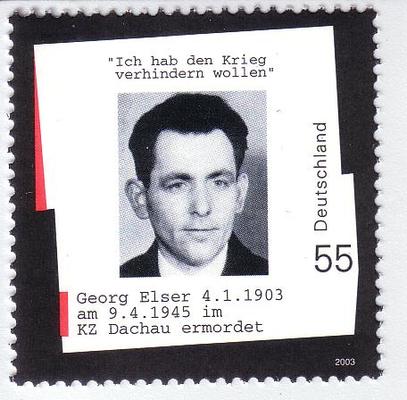 Briefmarke mit Georg-Elser