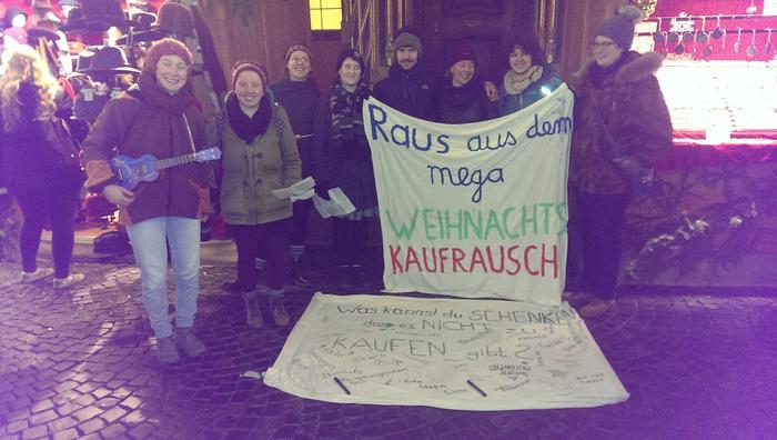 Weihnachtssingen in Freiburg