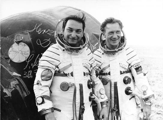 Die Kosmonauten Bykowski und Jähn