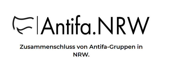 Screenshot d. Logos d. Antifa.NRW von der Homepage