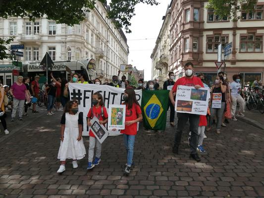 Demonstration gegen die Regierung Bolsonaro am 24. Juli 2021