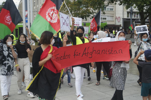 Freiheit für Afghanistan Kundgebung am 09.09.2021 in Freiburg