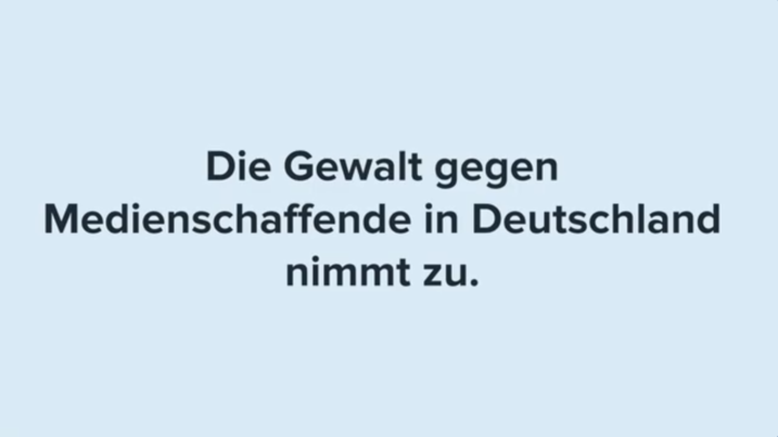 Die Gewalt gegen Medienschaffende in Deutschland nimmt zu.