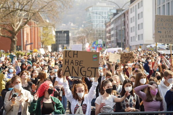 Klimastreik in Freiburg am 25.03.2022