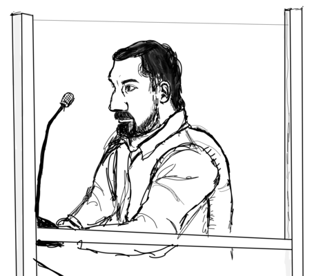 Dubravko Mandic am letzten Prozesstag vor dem Freiburger Landgericht