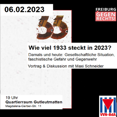 Veranstaltungsplakat 1933-2023