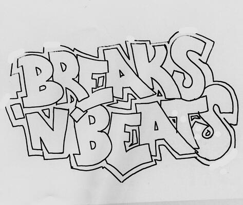 Skizze mit Schrift : Breaks n Beats