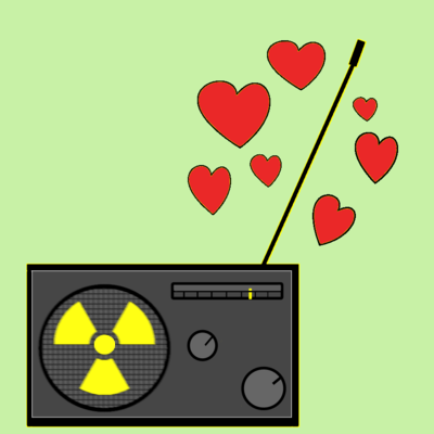 Radio mit Herzchen