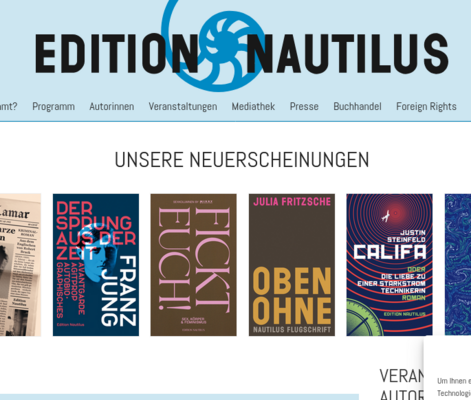 screenshot der Edition Natuilus Startseite: https://edition-nautilus.de/