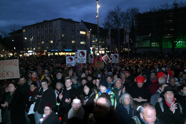 Brandmauer Demo am 30.01.25
