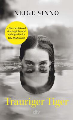 Buchcover Frauengesicht zur Hälfte im Wasser, zur hälfte das Spiegelbild