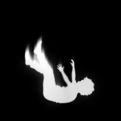 Aud Apsilons Albumcover ist ein Kind zu sehen, das fällt. Der Hintergrund ist dunkel, das Kind hell, wie ein Negativbild mutet es an. Das Kind fällt mit dem Rücken nach unten, die Arme nach oben.