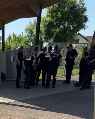 Polizei am St. Georgener Freibad am 26. Mai 2026