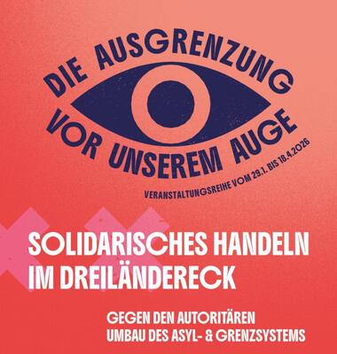 Plakat zur Veranstaltungsreihe "Die Ausgrenzung vor unserem Auge"