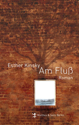 Buchcover Am Fluss von esther Kinsky. Braune Mauer mit Fenster
