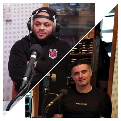 Lille Müller und Mahmoud im Studio bei Wüste Welle - Tübingen