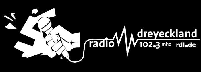 Radio Dreyeckland gegen Nazis Microphone destroys fylfot swastika