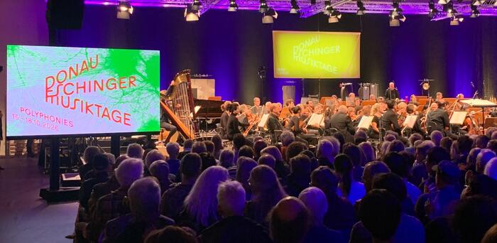 Während des Abschlusskonzerts in der Baarsporthalle des Fürstenberg-Gymnasiums in Donaueschingen