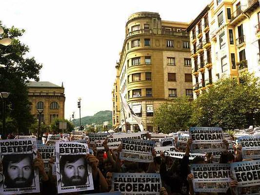 Demo für politische Gefangene im Baskenland 2008