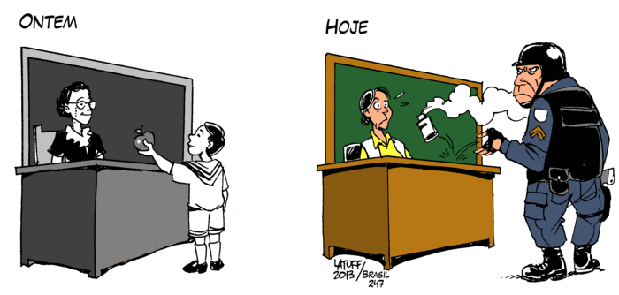 Gestern und heute. Bild: Carlos Latuff