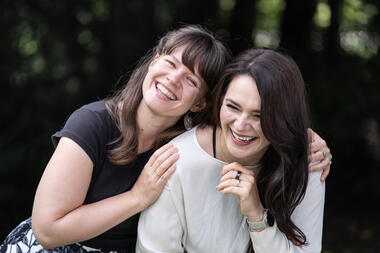 Moderatorinnen der Sednung Valentina und Basia