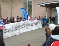 Protest für Eissport vor 3. GR-Sitzung 2022