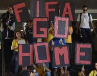 Protest gegen die WM in Brasilien