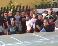 Rassistischer Mob in der Bremer Straße am 24.7.2015 in Dresden