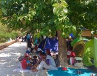 Geflüchtete campieren im Pedion-tou-Areos-Park in Athen
