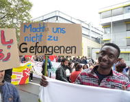 Bei der Demo von 1.Oktober in Heidelberg