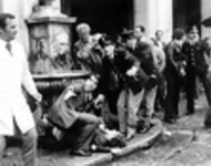Anschlag des neofaschistischen Ordine Nuovo 1974 während einer antifaschistischen Demonstration auf der Piazza della Loggia in Brescia: 8 Tote, über 100 Verletzte: Heute Gegenstand des Versöhnungsprozesses