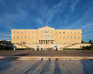 Syntagmaplatz und Parlament in Athen