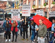 Demonstration gegen das "Modell Landrat" in Offenburg 2017