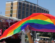 Regenbogenfahne weht über dem CSD