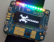 CCCamp2019 Hackaday Badge card1o