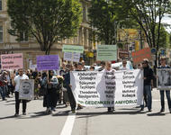 Protestaktion des Tribunals NSU-Komplex auflösen