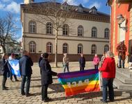 Friedenskundgebung auf dem Markgräflerplatz in Müllheim