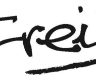 Das Logo von FreiRaum Freiburg - ein einfacher Schriftzug unterstrichen