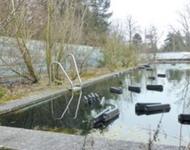 Ehemalige Aussenbecken des Westbades in Freiburg